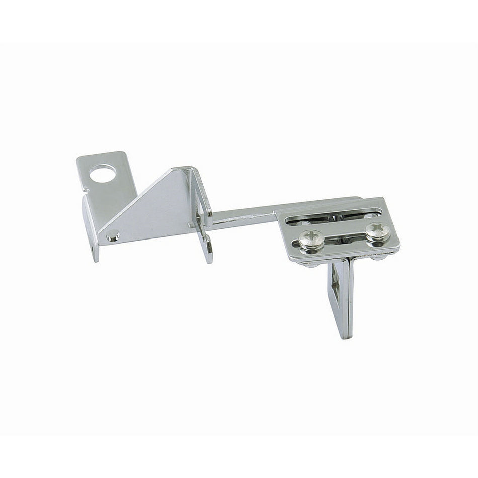 Mr. Gasket Chrome Plated Throttle Cable Bracket - w/ Automatic Transmission Kick-Down Attachment