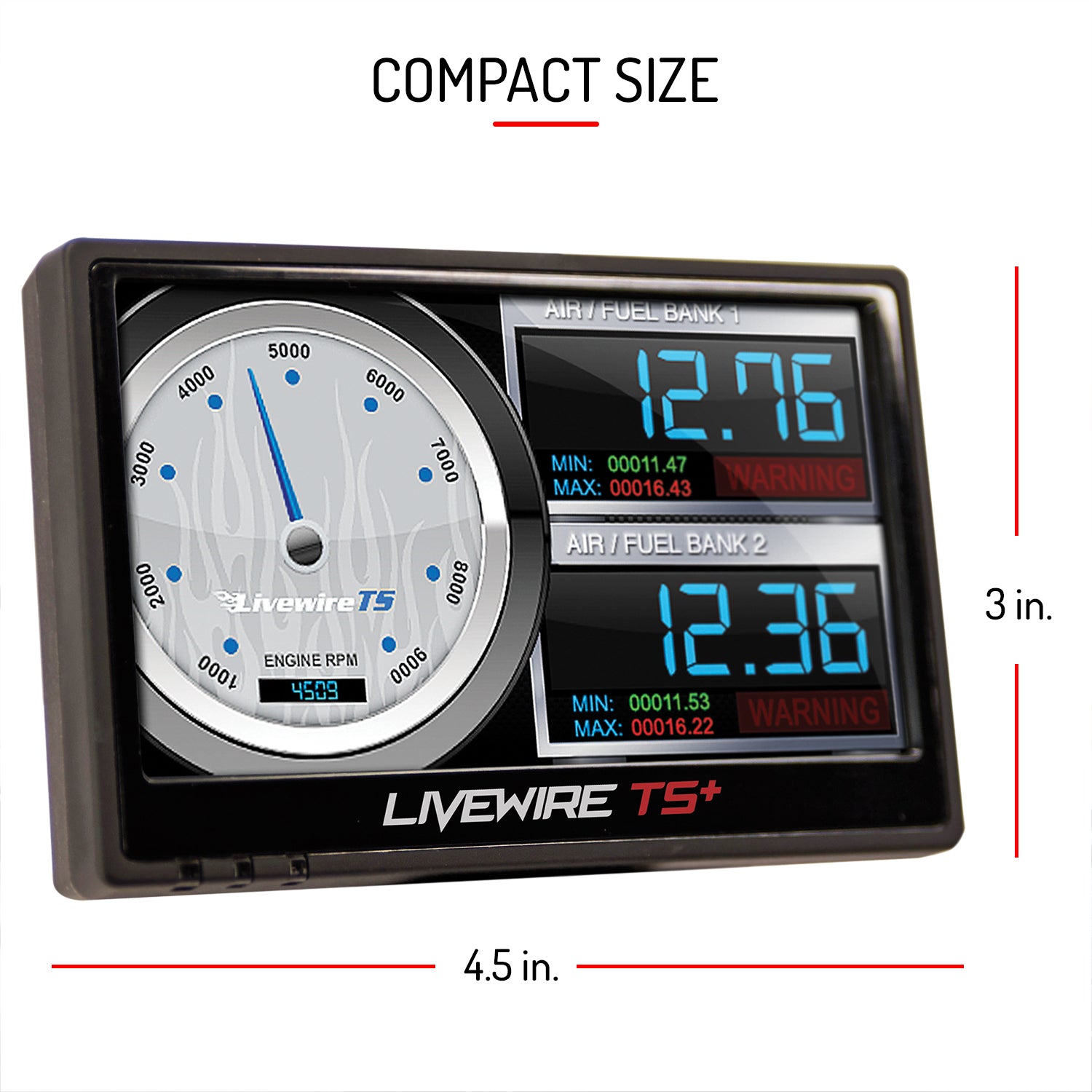 SCT Performance Livewire TS Plus Programmer Data Monitor Ford 4" Color Touch Screen - Each