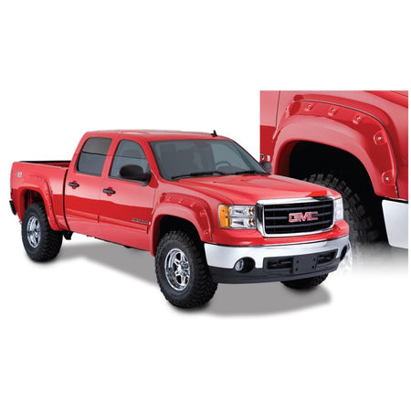 Bushwacker Pocket Style Front / Rear Fender Flare - 2 in Wide - Black - GMC - GM Fullsize Truck 2007-13