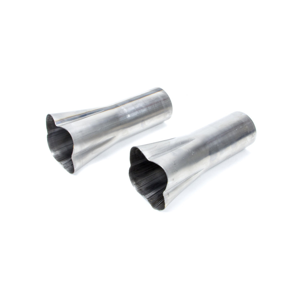 Patriot Exhaust Formed Weld-On Collector - 4 x 1-7/8 in Primary Tubes - 3 in Outlet - 10 in Long - Pair
