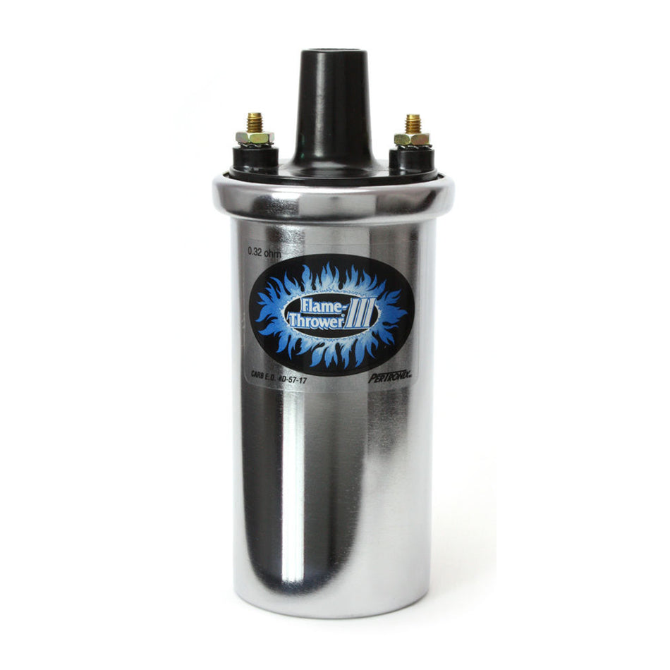 PerTronix Flame-Thrower III Coil - Chrome - Oil Filled