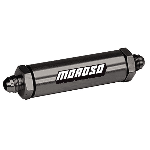 Moroso -10 AN In-Line Screened Oil Filter - 5/8"-10 AN Fittings