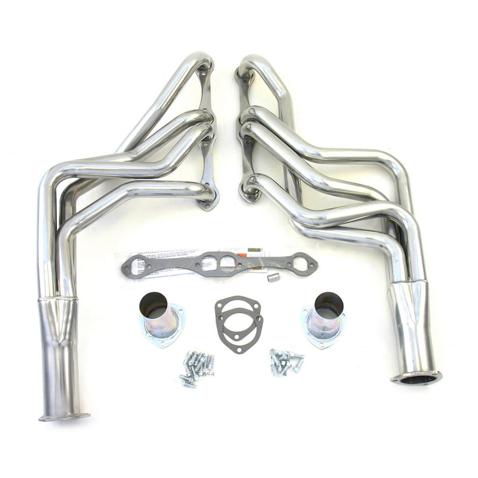 Patriot Exhaust Full Length Headers - 1.625 in Primary - 3 in Collector - Metallic Ceramic - Small Block Chevy - GM A-Body / B-Body / F-Body / X-Body 1964-89 - Pair