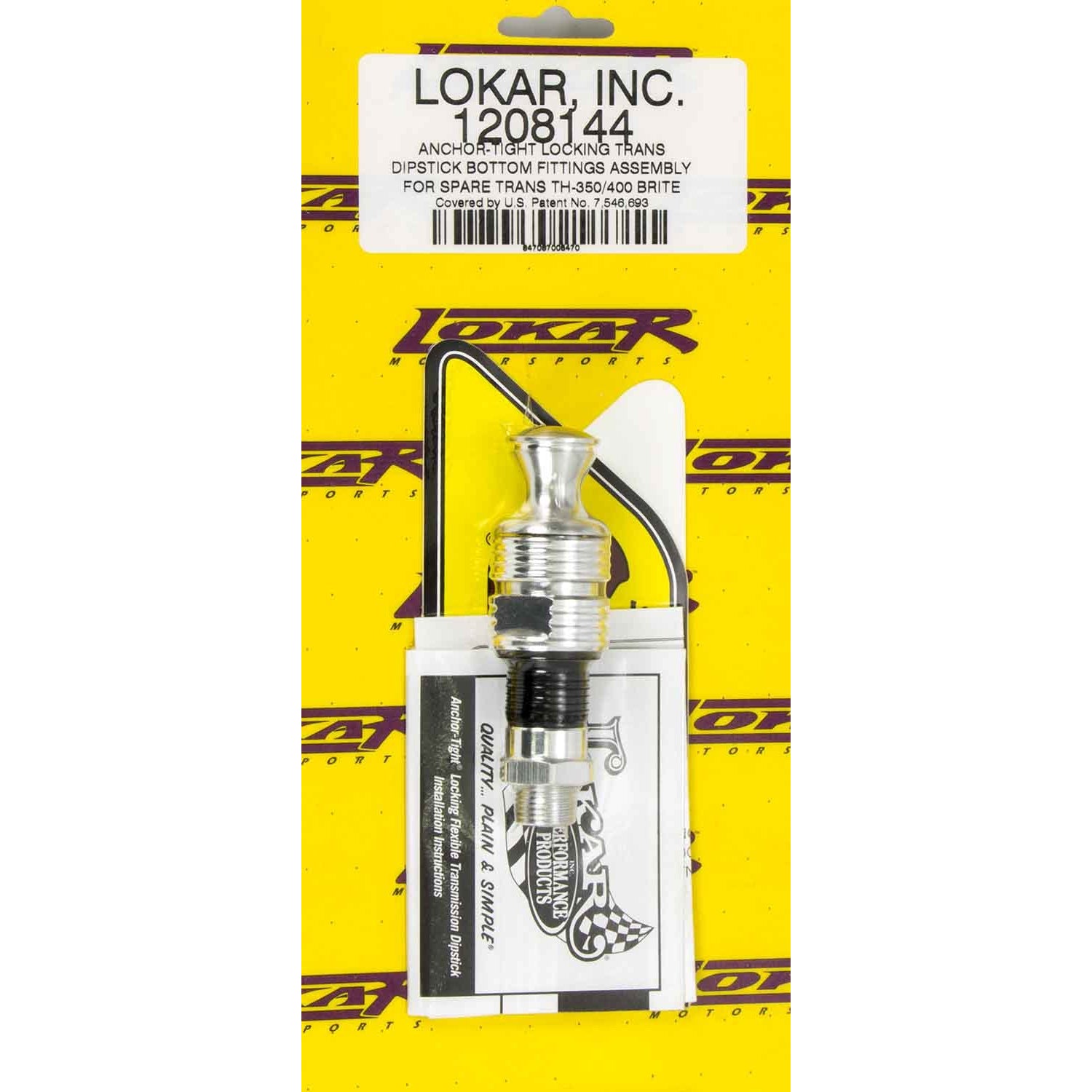 Lokar Anchor-Tight Transmission Dipstick Bottom Fitting Assembly - TH-350/400 Transmission