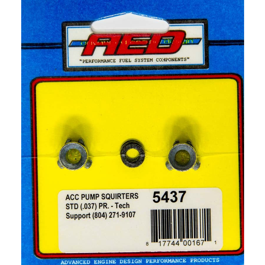 AED Accelerator Pump Discharge Nozzle - 0.037 in ID - Straight Type - Holley Carburetors - Pair