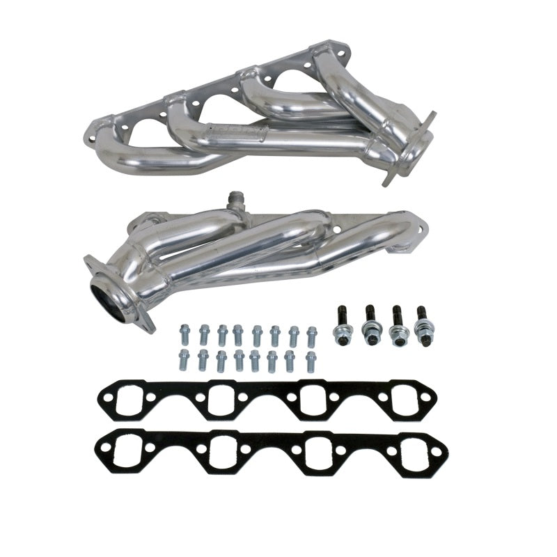 BBK Performance Tuned Length Shorty Headers - 1.625 in Primary - Stock Collector Flange - Metallic Ceramic - Ford Modular - Ford Mustang 1994-95 - Pair
