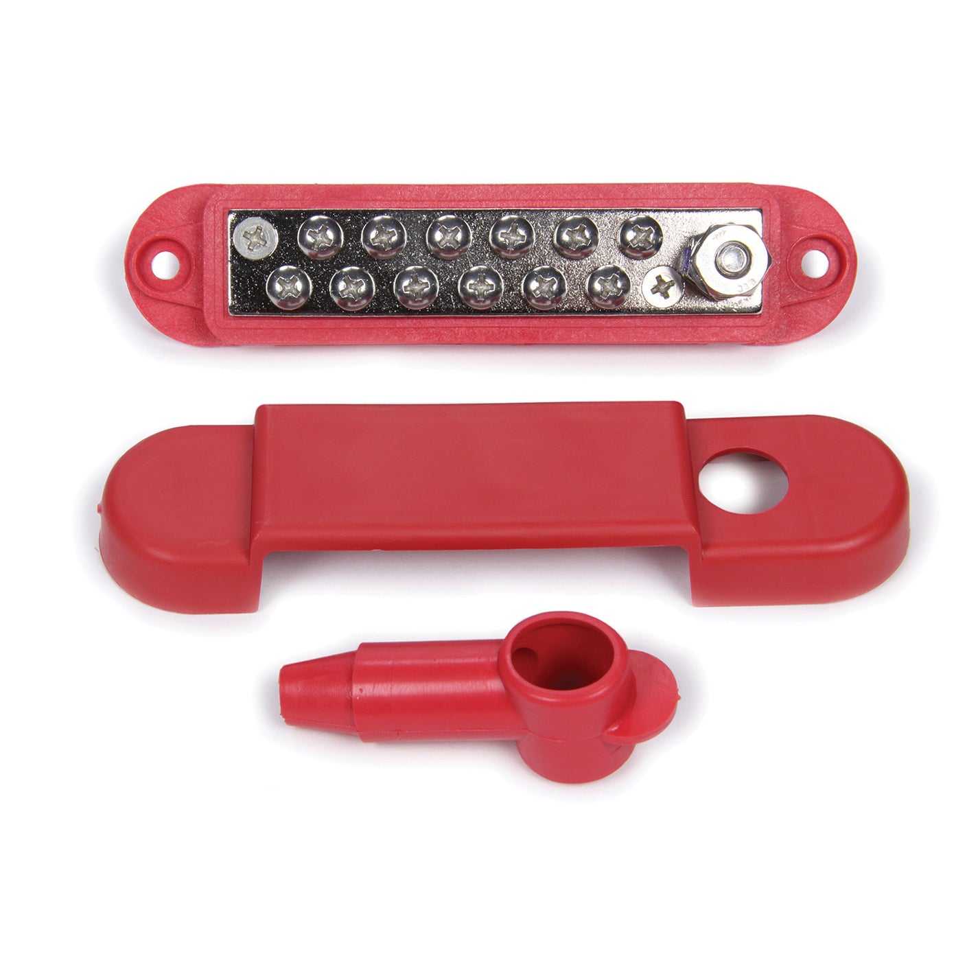 Allstar Performance Terminal Block - 12 Wire - Red