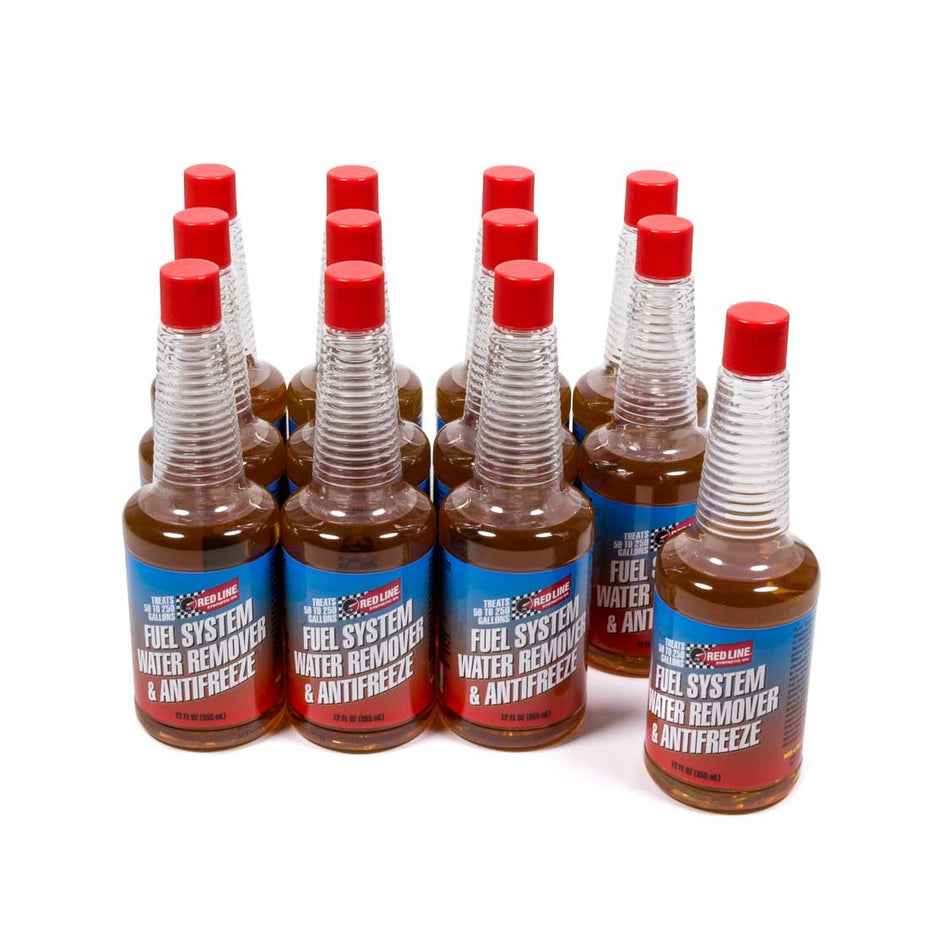Red Line Fuel System Water Remover & Antifreeze- 12 oz. (Case of 12)