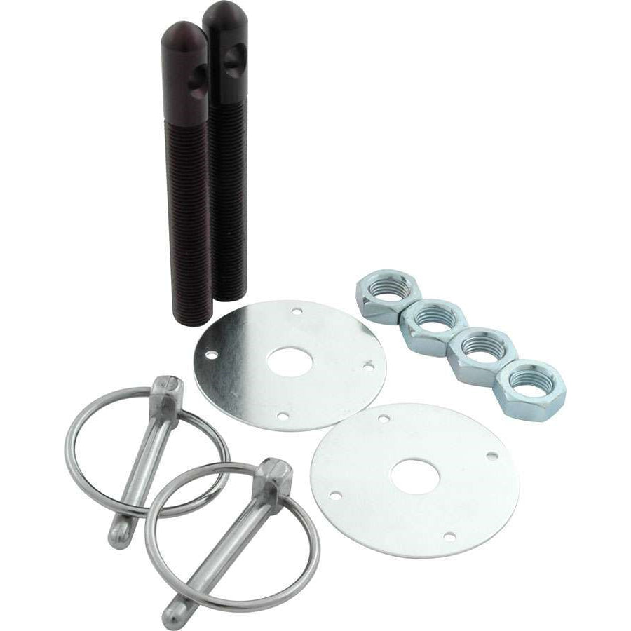 Allstar Performance Aluminum Hood Pin Kit - Black - 1/2" Diameter
