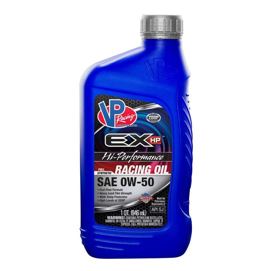 VP Racing EX HP Motor Oil - 0W50 - HiPerformance - 1 qt Bottle