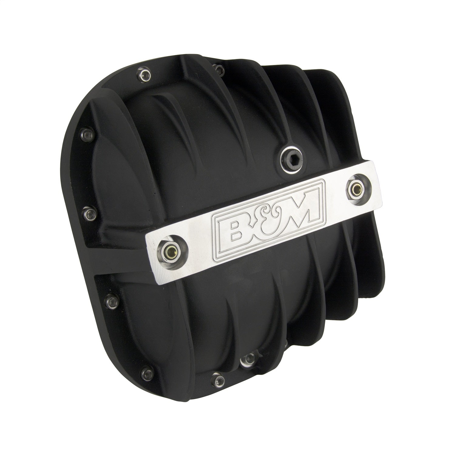 B&M Rear End Cover Cast Aluminum Ford 9.75 12-Bolt Black