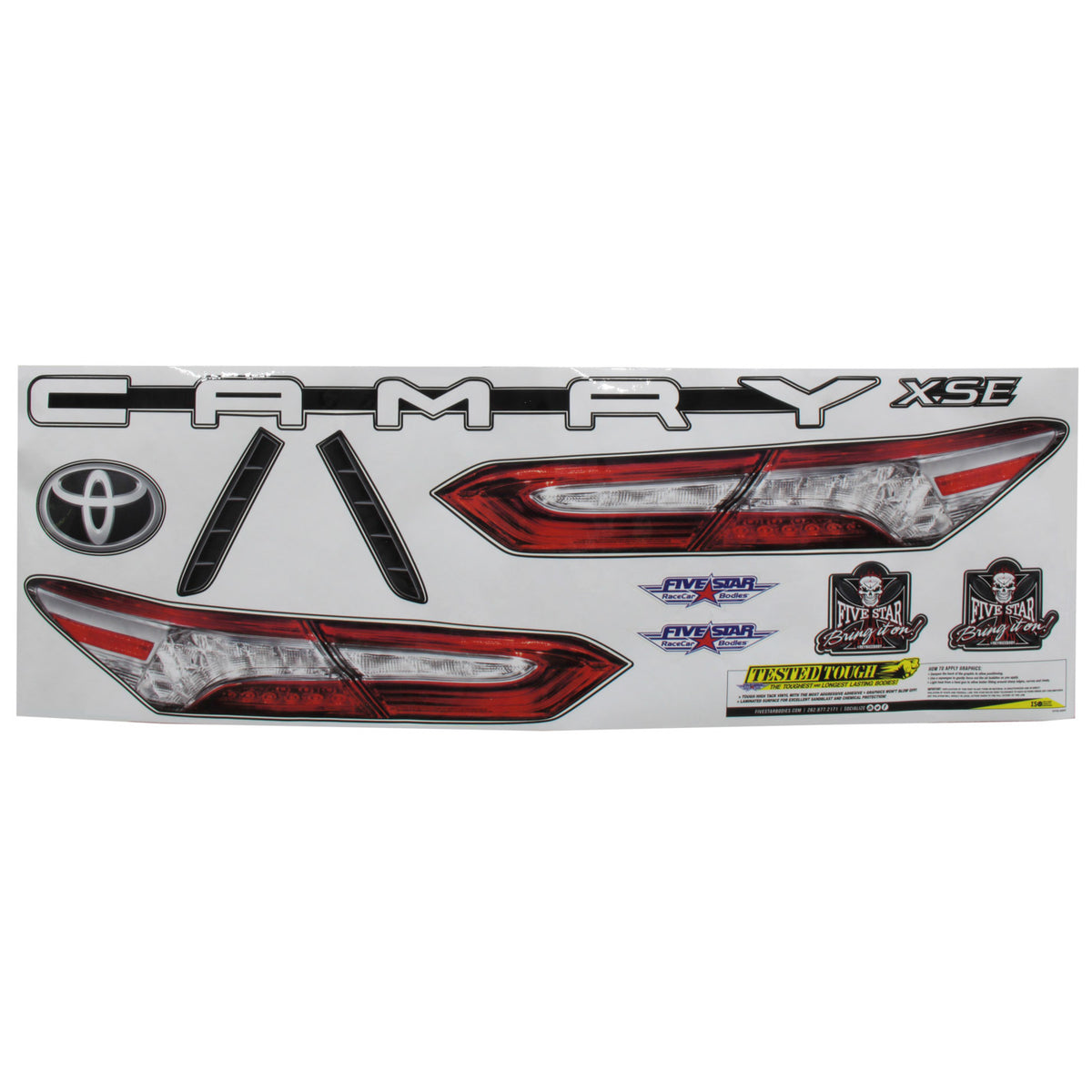 Five Star 2019 Late Model Toyota Camry Tail ID Kit