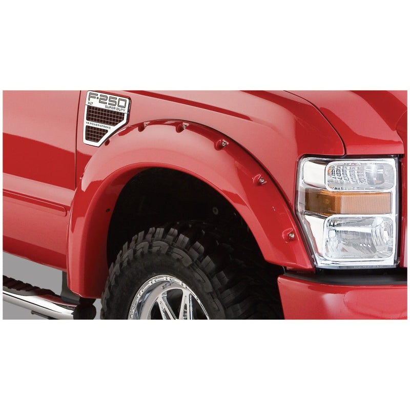 Bushwacker Pocket Style Front / Rear Fender Flare - 2 in Wide - Black - Ford Fullsize Truck 2008-10