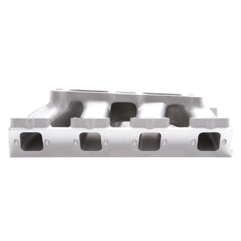 Edelbrock Dual Quad Intake Manifold Dual Square Bore Single Plane Aluminum - Natural
