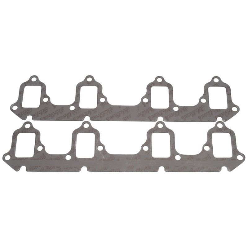 Edelbrock Exhaust Header / Manifold Gasket - 1.400 x 2.040 in Rectangular Port - Steel Core Laminate - Ford FE-Series - Pair