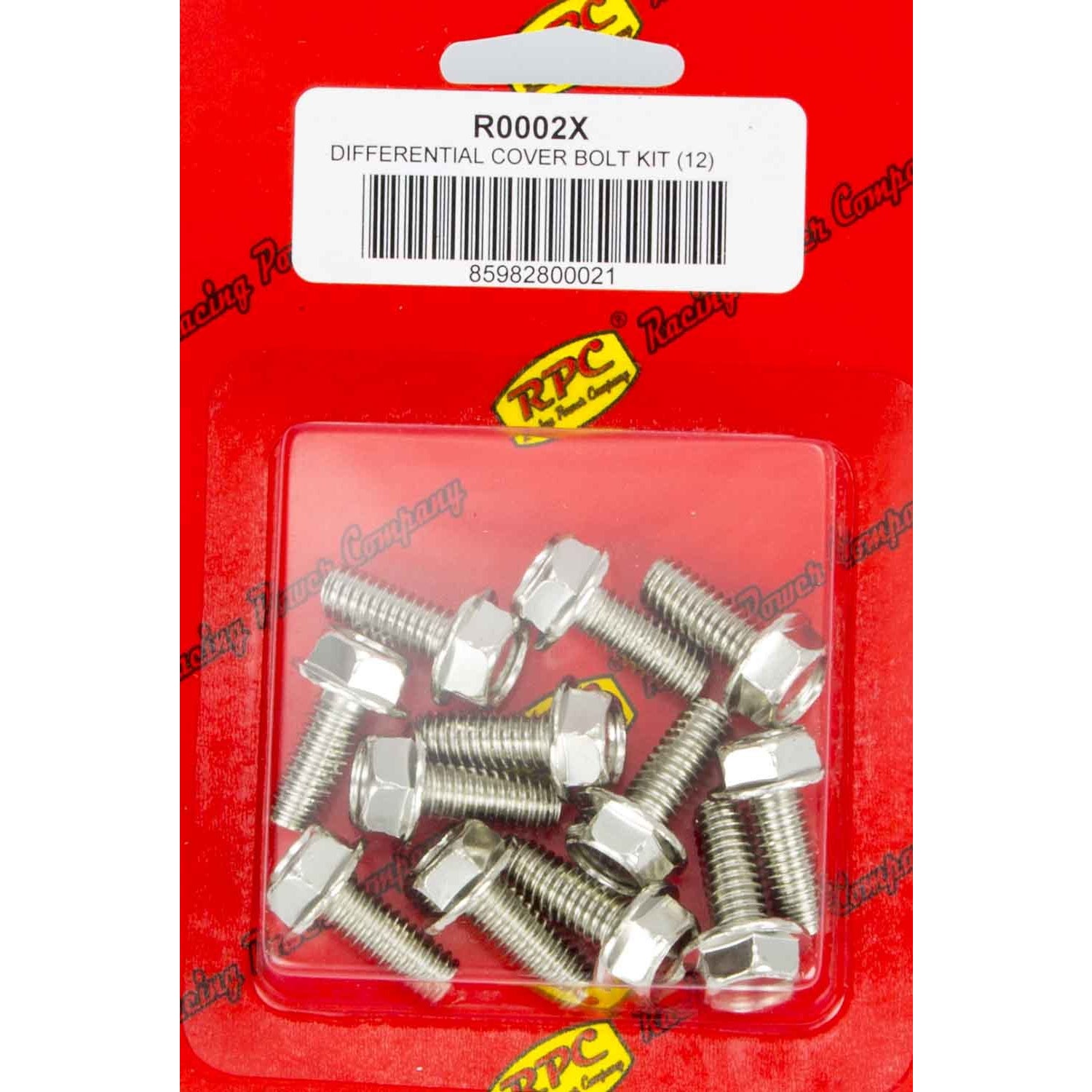 Racing Power 5/16-18" Thread Differential Cover Bolt Kit 0.750" Long Hex Head Steel - Zinc Oxide