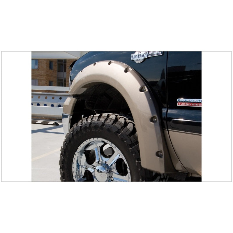 Bushwacker Pocket Style Front / Rear Fender Flare - 2 in Wide - Black - Ford Fullsize Truck 1999-2007