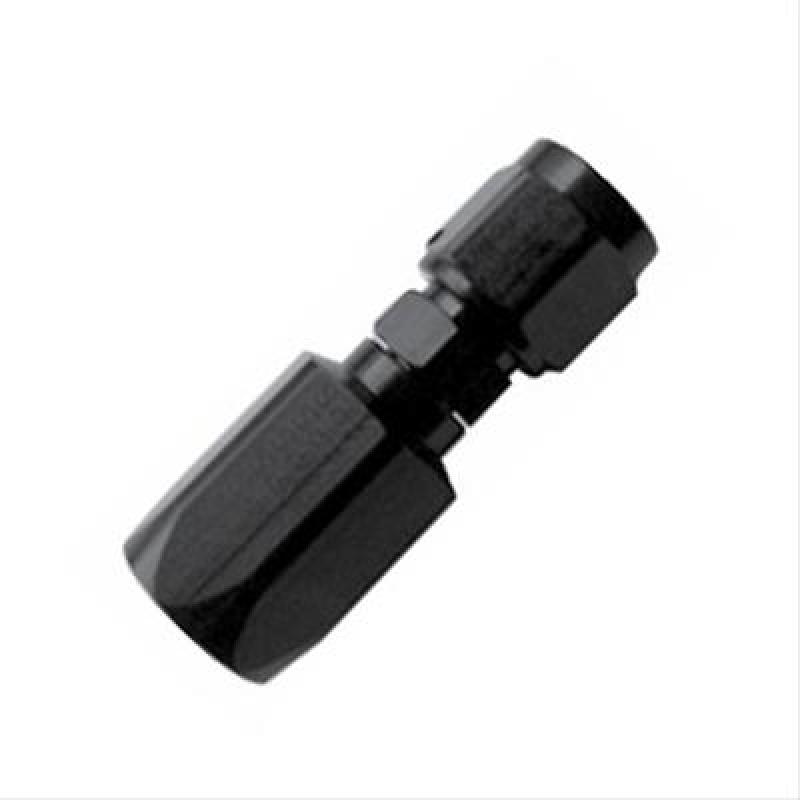 Fragola #6 Straight Aluminum Power Steering Hose End Black