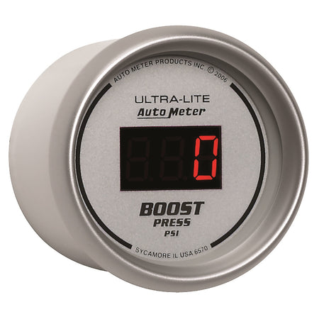 Auto Meter Ultra-Lite Digital Boost Gauge - 2-1/16 in.