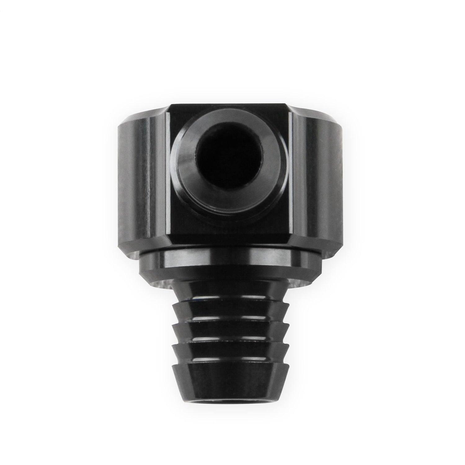 Earl's Brake Booster Check Valve - 13/16" Hose Barb Inlet - 6 AN Male Outlet - Black Anodized