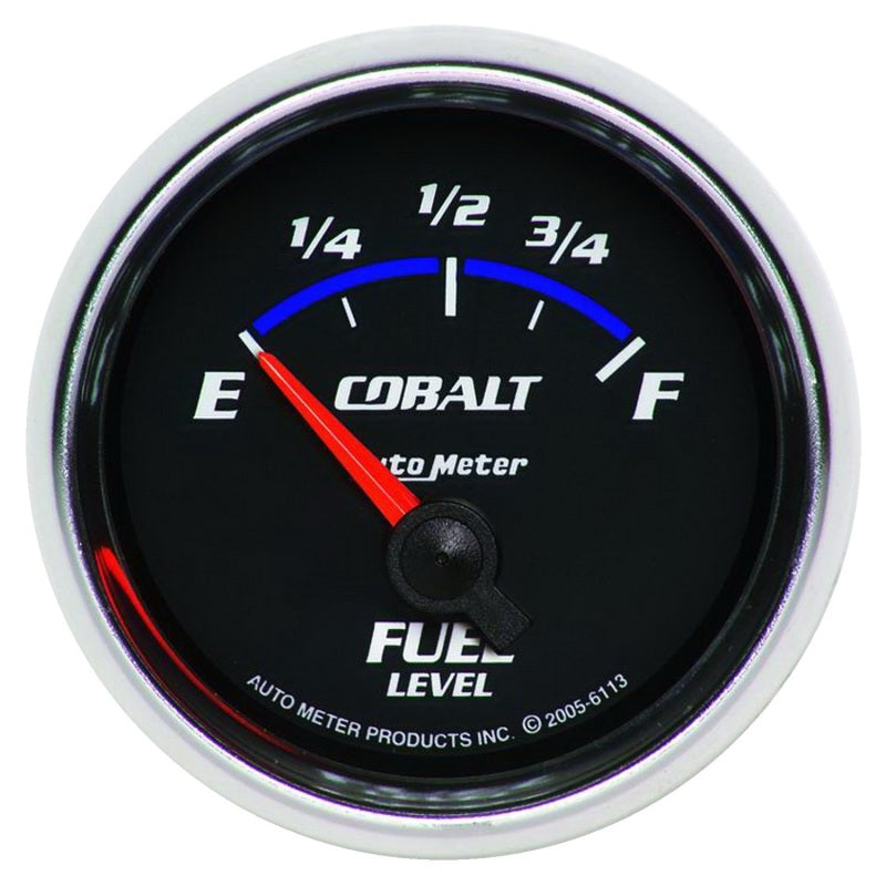 Auto Meter Cobalt Electric Fuel Level Gauge - 2-1/16 in.