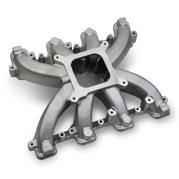 Holley Mid-Rise Intake-GM LS1/LS2/LS6-Carbureted Single plane intake manifold.