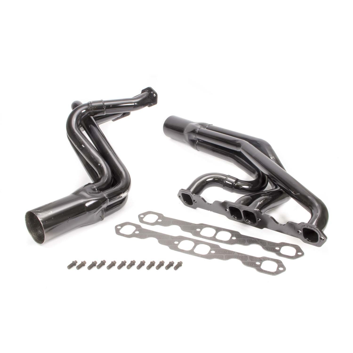 Schoenfeld Dirt Late Model Headers - 1-3/4" Tube Diameter - 3-1/2" x 8" Collectors - Standard SB Chevy