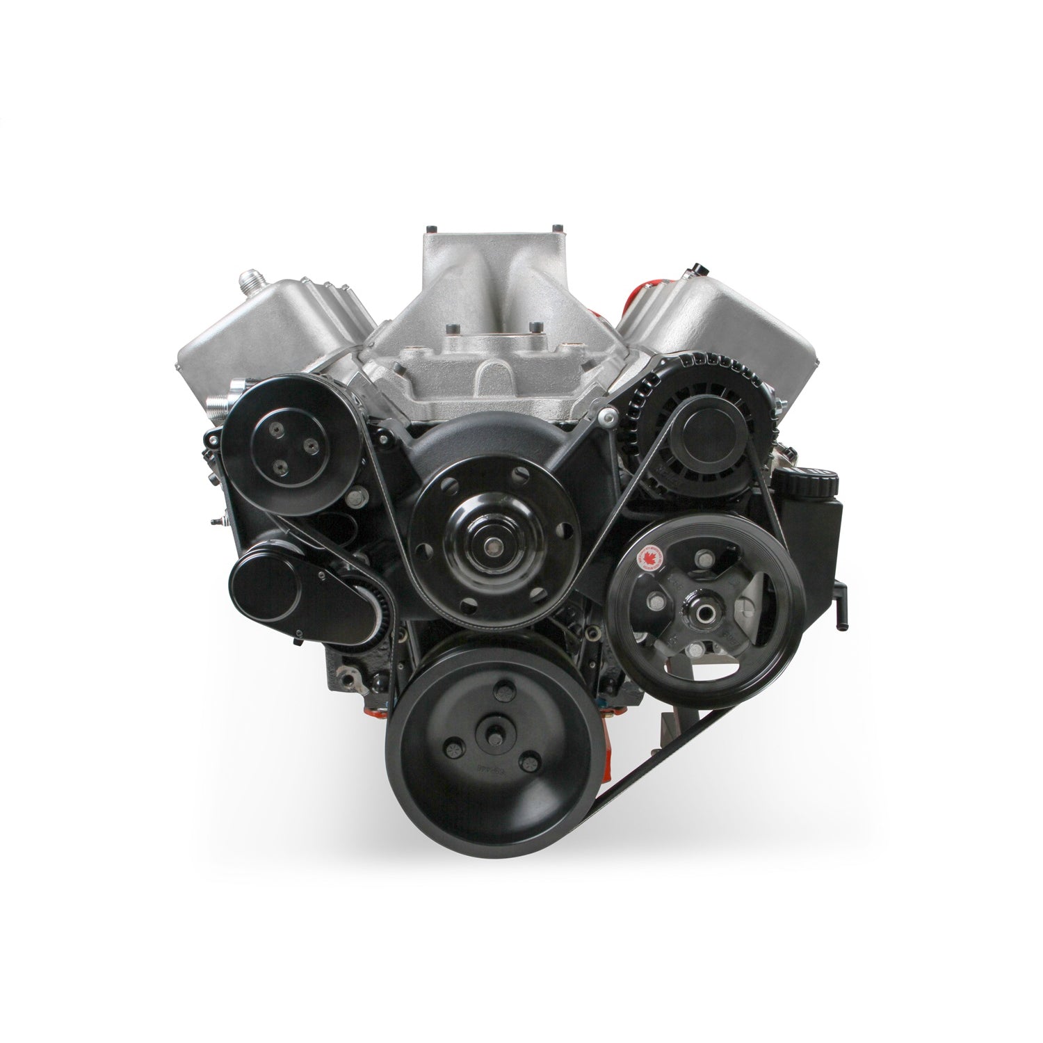 Holley 6-Rib Serpentine Pulley Kit - Black - Big Block Chevy