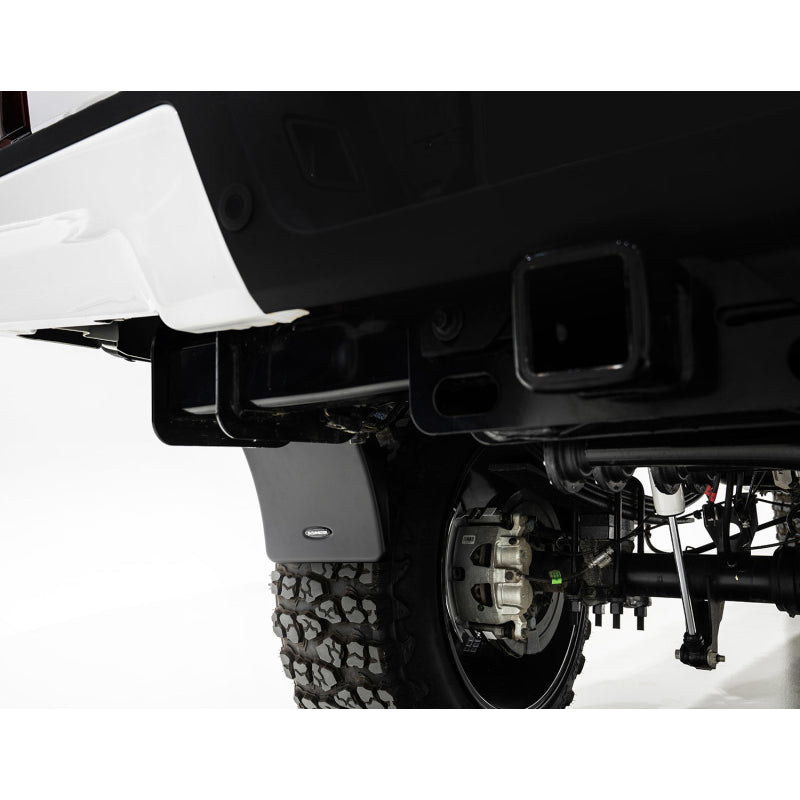 Bushwacker Trail Armor Rear Mud Flap - Black - Bushwacker Pocket Style Flares - Ram Fullsize Truck 2009-18 - Pair