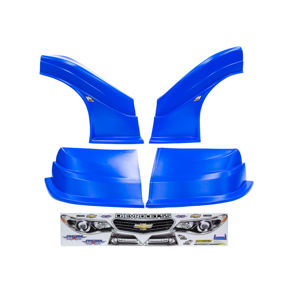 Fivestar MD3 Evolution Nose and Fender Combo Kit - Chevy SS - Chevron Blue (Flat RS Fender)