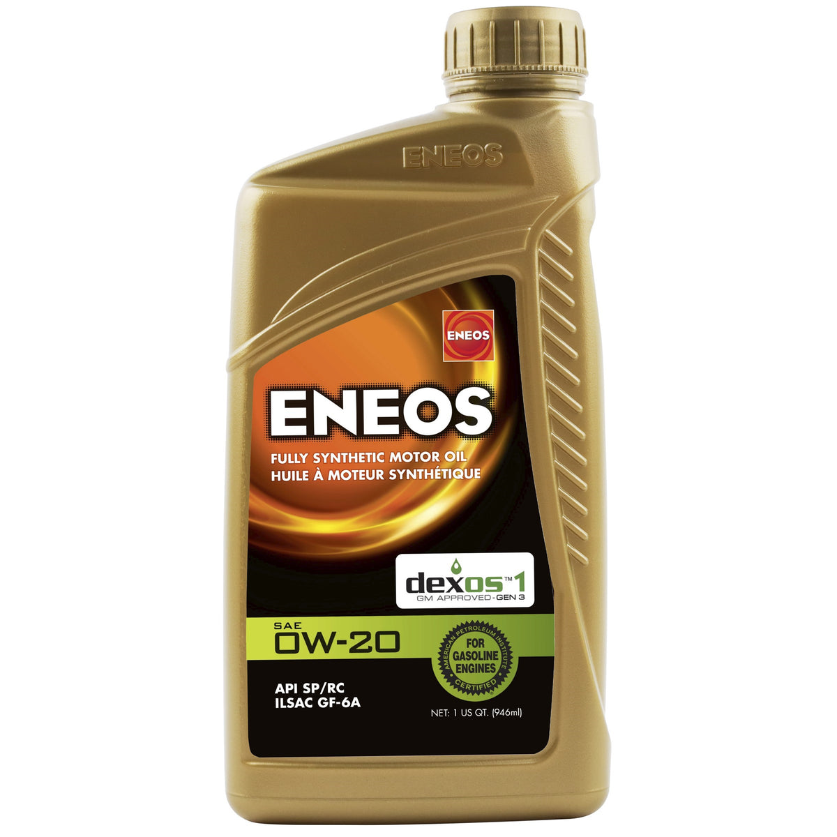 Eneos Full Synthetic Oil Dexos 1 0w20 1 Quart