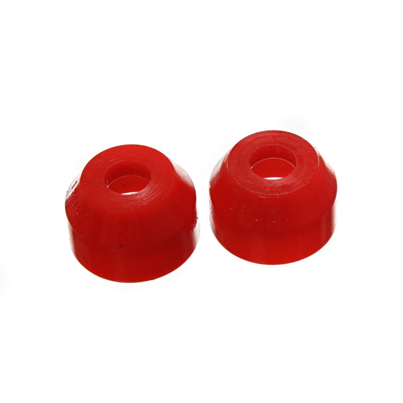 Energy Suspension Tie Rod End Dust Boots - 19/32" Top - 1-3 - 8" Bottom - Round - Red (Pair)