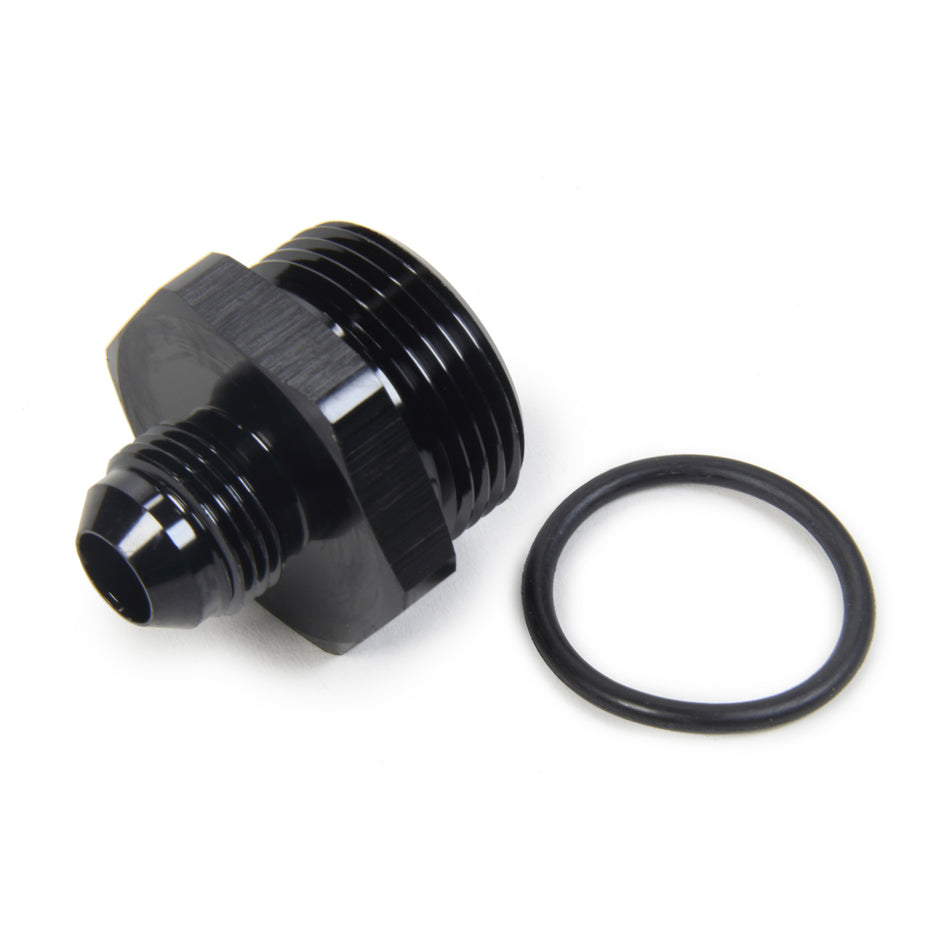 Triple X Race Co. Adapter Fitting Straight 8 AN Male to 16 AN Male O-Ring Aluminum - Black Anodize