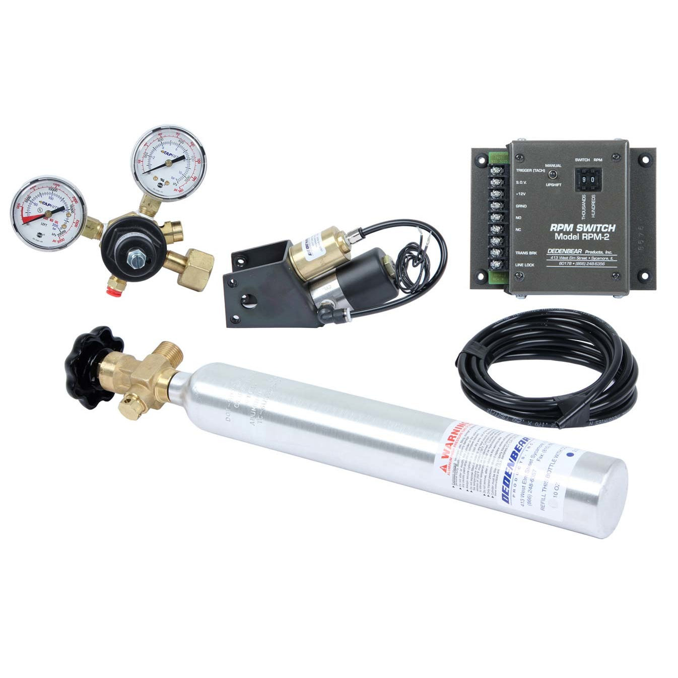 Dedenbear CO2 Shifter & Bottle Kit - 3spd. Reverse Pattern