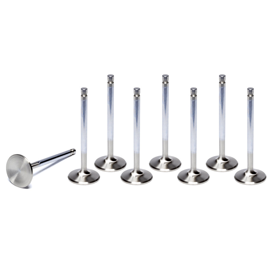 Ferrea Racing Components 6000 Series Valve Stainless Exhaust 1.760" Head 11/32" Valve Stem 5.060" Long - Big Block Ford/Cleveland/Modified - Set of 8