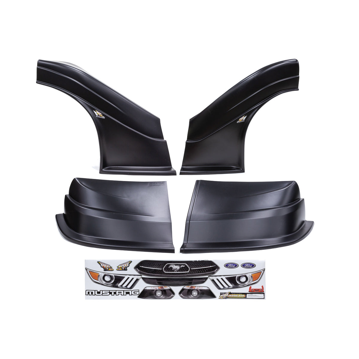 Fivestar MD3 Evolution Nose and Fender Combo Kit - Mustang - Black (Flat RS Fender)