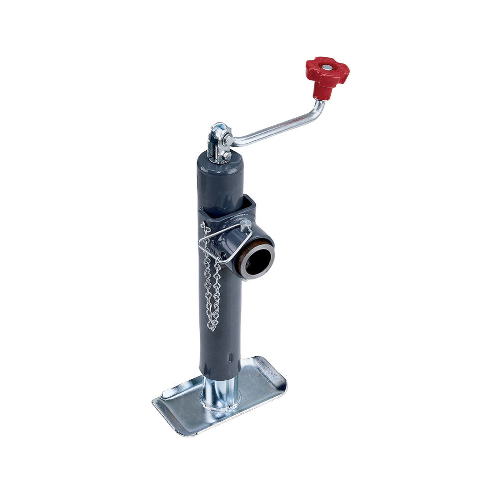 Bulldog Bulldog Trailer Jack - Manual - Topwind - 10" of Travel - 2000 lb Capacity - Steel - Gray Paint