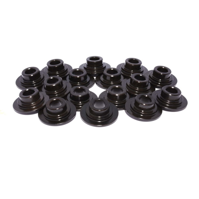 Comp Cams 7 Degree Valve Spring Retainer - 0.945 in / 0.675 in OD Steps - 1.320 in Dual Spring - Chromoly - Black Oxide - Set of 16