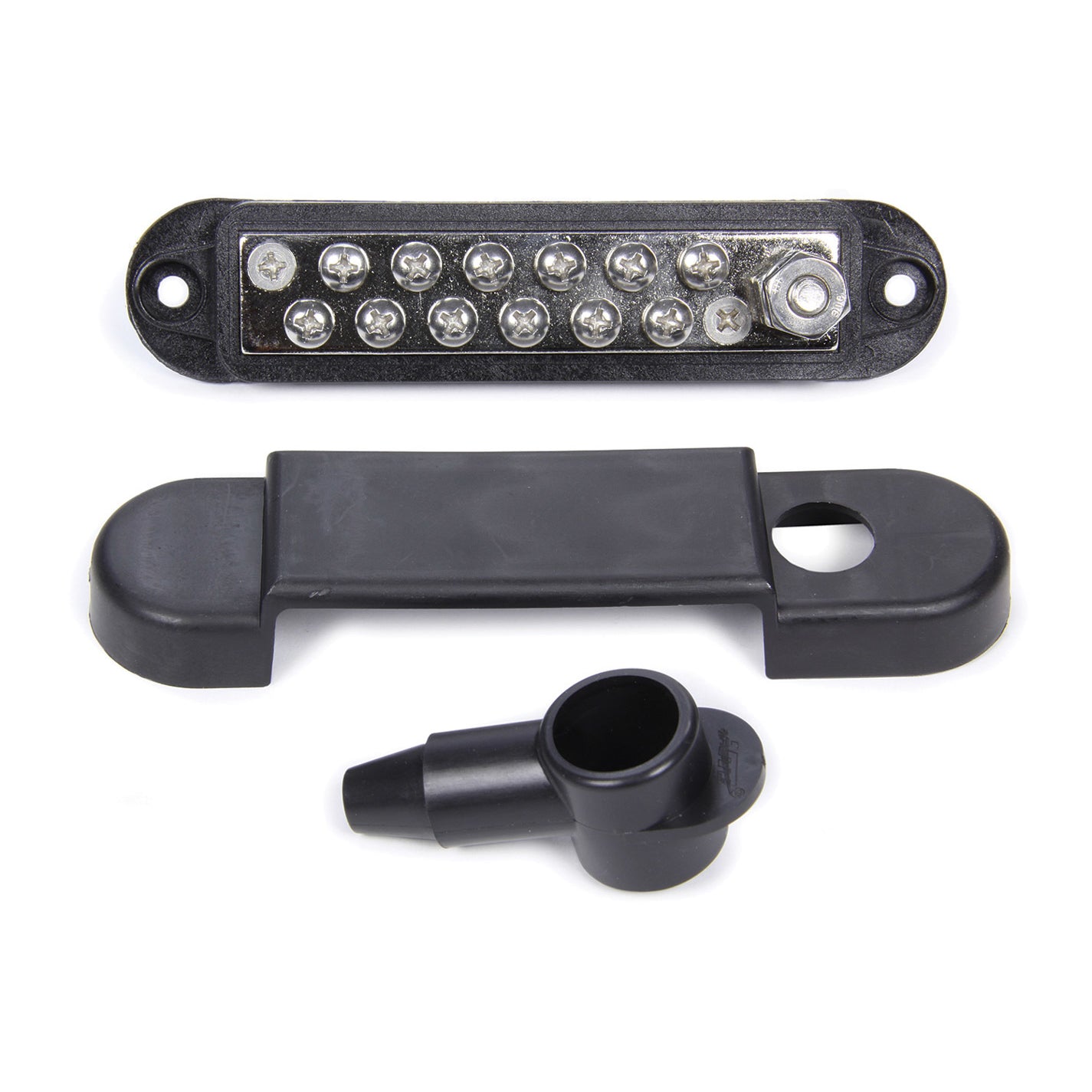 Allstar Performance Terminal Block - 12 Wire - Black