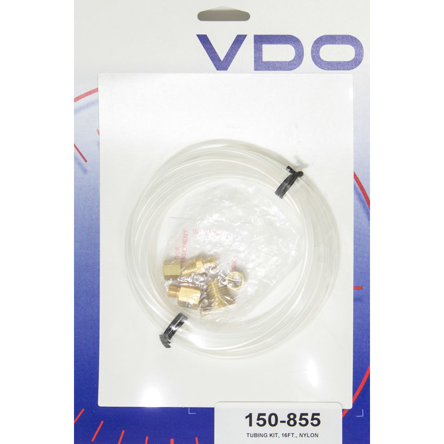 VDO 16 ft Gauge Tubing 1/8" OD Brass Fittings Plastic - Kit