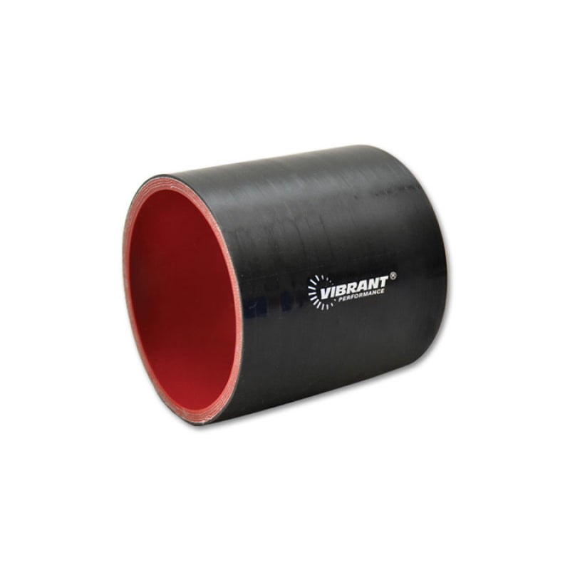 Vibrant Performance Straight Tubing Coupler 5" ID 3" Long Silicone - Black