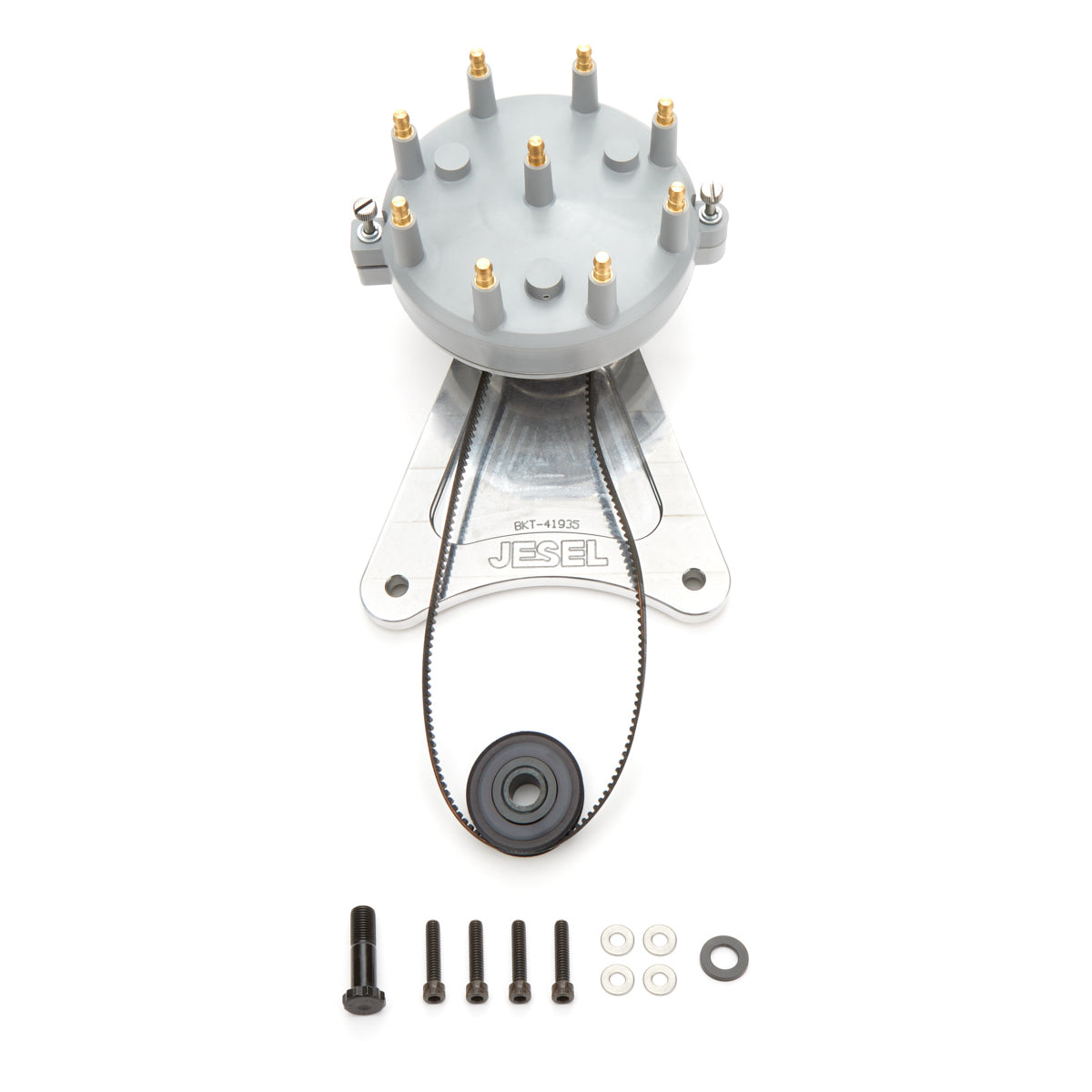 Jesel Distributor Belt Drive - HEI Style Distributor - Moroso Cap - Jesel Belt Drive System - Mopar RB-Series/426 Hemi