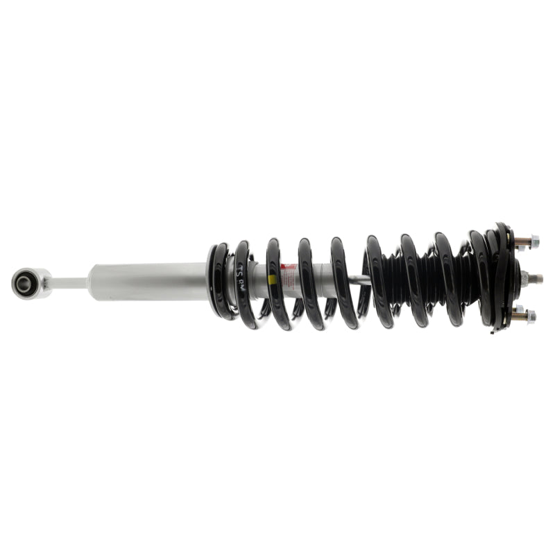 KYB Strut-Plus Twin-Tube Strut - Black Boot Included - Steel - Silver Paint - Front Left - Toyota Tundra 2007-18