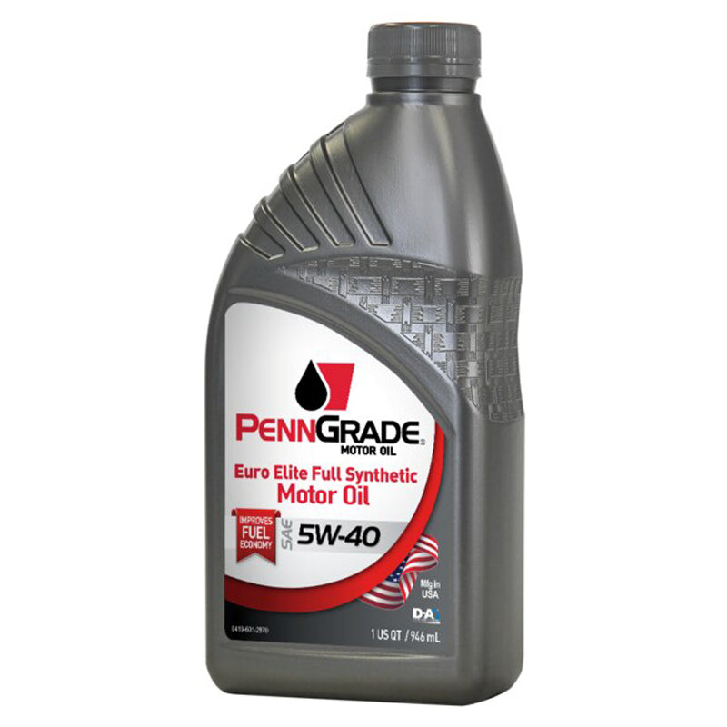 PennGrade Euro Elite Motor Oil - 5W40 - Synthetic - 1 qt Bottle