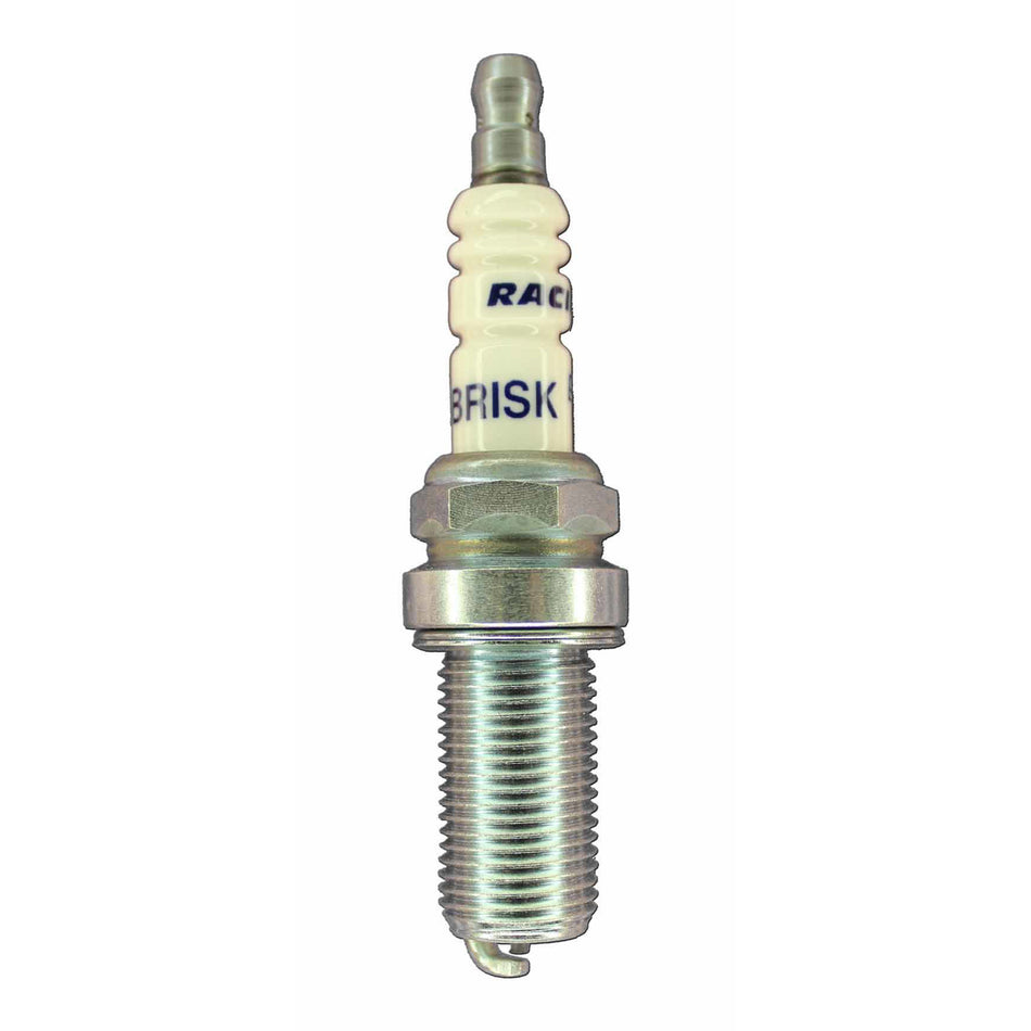 Brisk Silver Racing Spark Plug - 14 mm Thread - 26.5 mm R - Heat Range 12 - Gasket Seat - Resistor ER12S