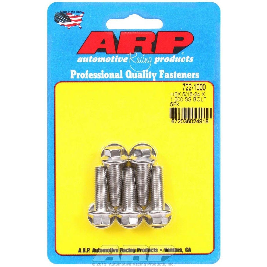 ARP Stainless Steel Bolt Kit - 6 Point (5) 5/16-24 x 1.000