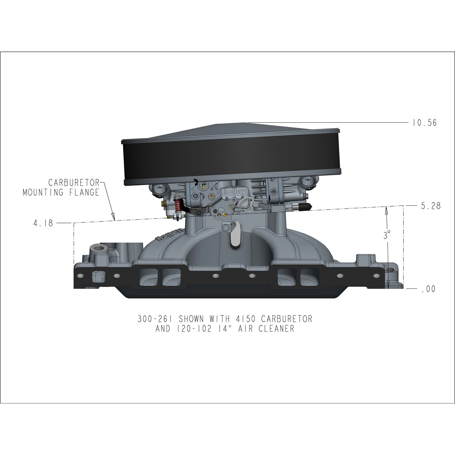 Holley Single-Plane Intake Manifold - Square Bore - Single Plane - Small Block Chevy