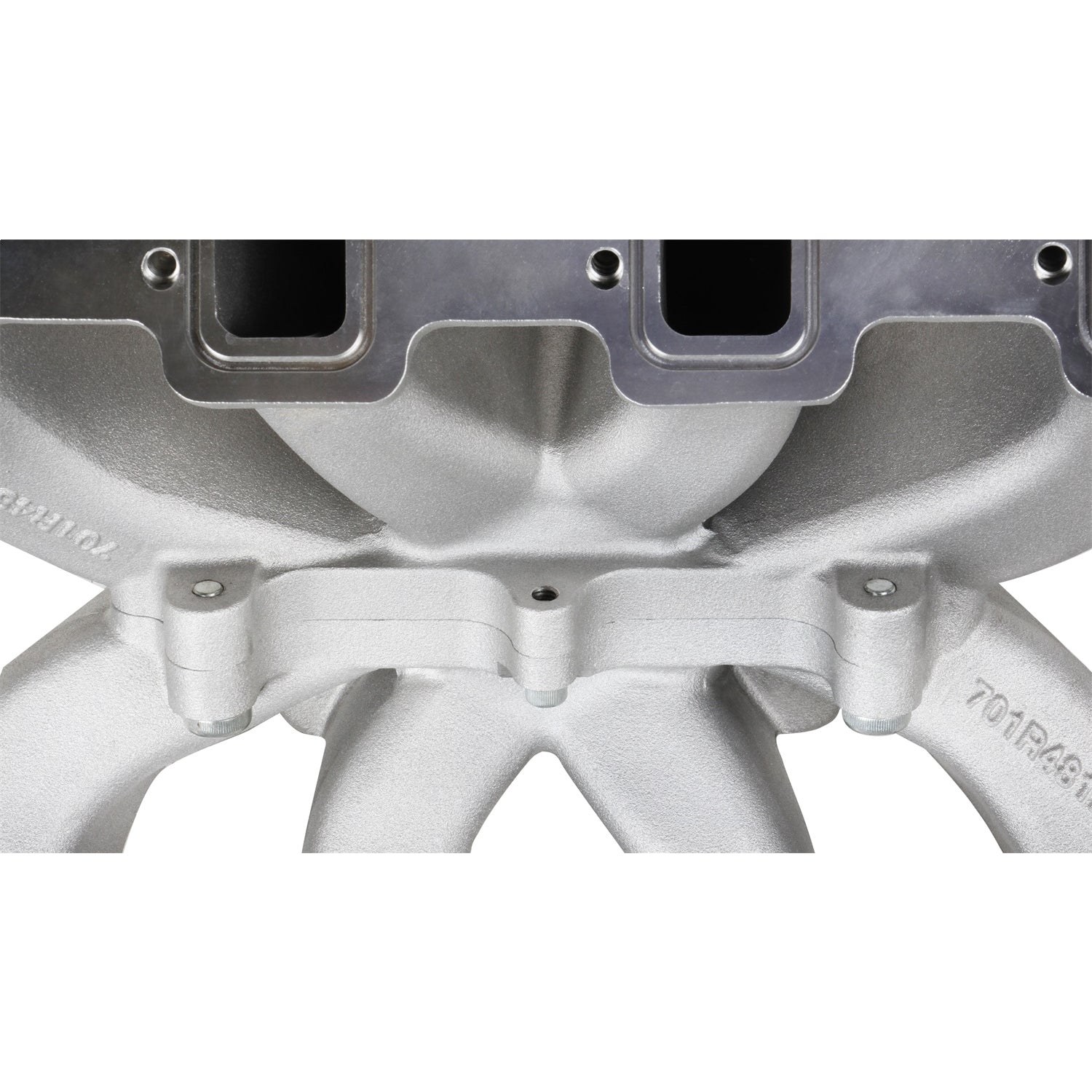 Holley Single-Plane EFI Split Design Race Intake Manifold - Square Bore - Single Plane - Aluminum - Natural - GM LS-Series