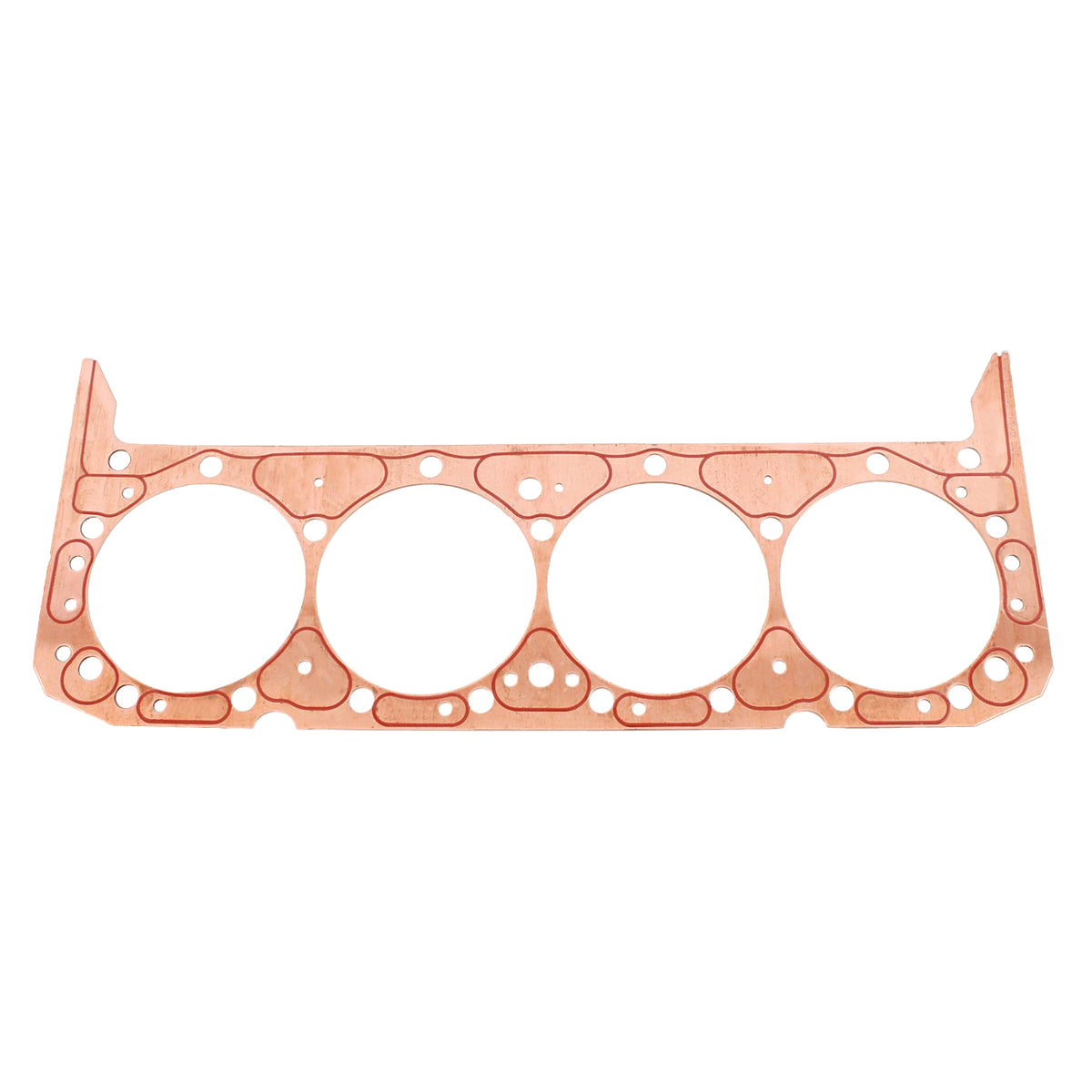 SCE Titan Copper Cylinder Head Gasket - 4.200 in Bore - 0.043 in Compression Thickness - Small Block Chevy