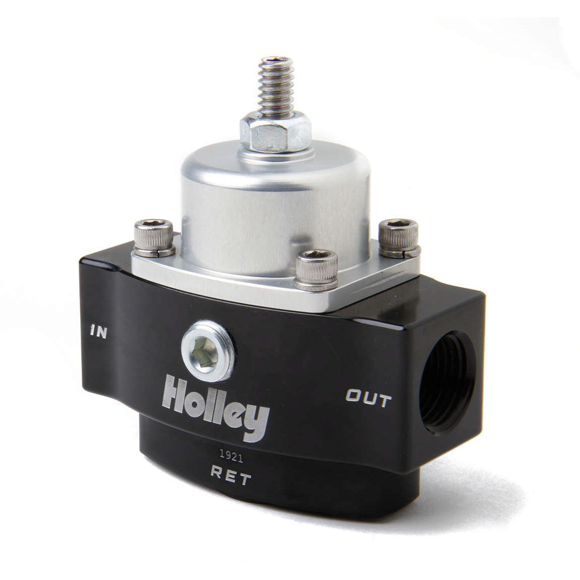 Holley HP Billet 4.5 to 9 psi In-Line Fuel Pressure Regulator - 3/8 in NPT Inlet